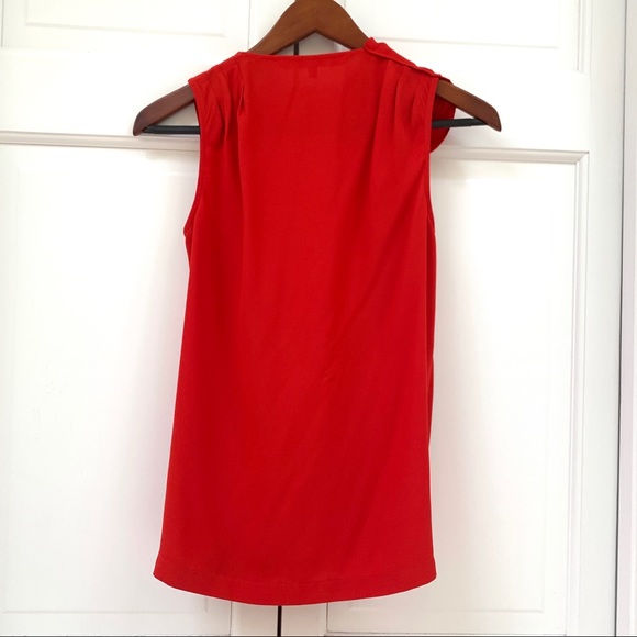Rachel Roy GORGEOUS Red Draped Flower Blouse - Picture 6 of 10